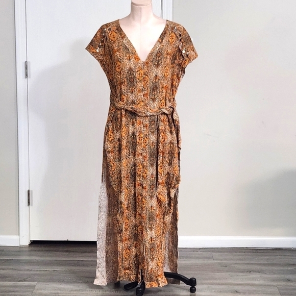 New!Free People Farrah‎ Bohemian Printed Dress - Picture 5 of 14